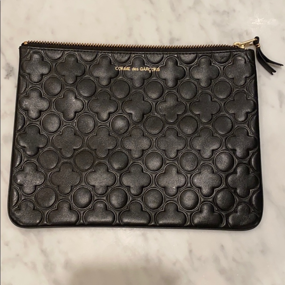 Comme does Garçons leather pouch